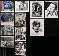 3s376 LOT OF 11 COLOR AND BLACK & WHITE 8X10 REPRO PHOTOS 1980s great images from classic movies!