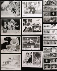 3s312 LOT OF 42 WALT DISNEY TV AND VIDEO CARTOON 8X10 STILLS 1950s-1980s great animation images!
