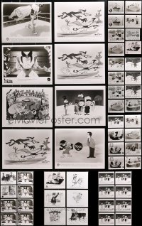 3s308 LOT OF 54 TV AND VIDEO CARTOON 8X10 STILLS 1970s-1990s great animation images!