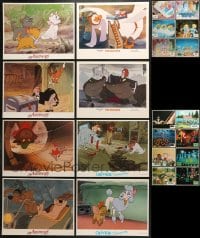 3s229 LOT OF 22 LOBBY CARDS 1970s-1980s incomplete sets from a variety of animated movies!