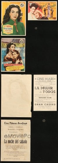 3s344 LOT OF 3 MARIA FELIX SPANISH HERALDS 1940s-1950s great images of the beautiful Mexican star!