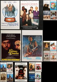 3s413 LOT OF 21 MOSTLY UNFOLDED BELGIAN POSTERS 1970s-1990s great images from a variety of movies!