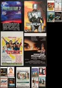 3s417 LOT OF 17 UNFOLDED BELGIAN POSTERS 1980s-1990s great images from a variety of movies!