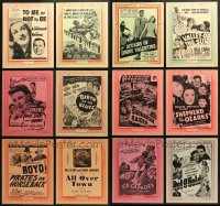 3s090 LOT OF 12 VICTOR CORNELIUS LOCAL THEATER WINDOW CARDS 1940s from a variety of movies!