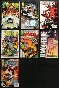 3s079 LOT OF 7 WOLVERINE COMIC BOOKS 1990s Marevl Comics, great X-Men mutant stories!