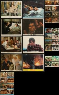 3s319 LOT OF 36 COLOR 8X10 STILLS AND MINI LOBBY CARDS 1960s-1970s from a variety of movies!