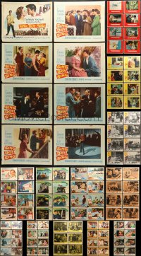 3s193 LOT OF 126 LOBBY CARDS 1950s-1970s mostly complete sets from a variety of different movies!