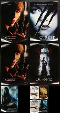 3s418 LOT OF 9 UNFOLDED MINI POSTERS 2000s great images from a variety of different movies!