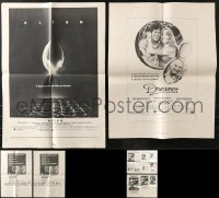 3s287 LOT OF 10 UNCUT AD SLICKS 1970s-1980s advertising for a variety of different movies!