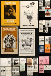 3s254 LOT OF 40 UNCUT PRESSBOOKS 1960s-1970s advertising a variety of different movies!