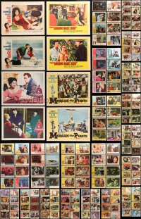 3s177 LOT OF 184 LOBBY CARDS 1950s-1960s incomplete sets from a variety of different movies!