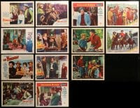 3s230 LOT OF 19 LOBBY CARDS FROM JOEL MCCREA MOVIES 1940s-1950s great images from his movies!