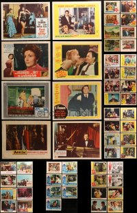 3s219 LOT OF 63 LOBBY CARDS 1940s-1960s great images from a variety of different movies!