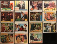 3s233 LOT OF 15 LOBBY CARDS 1930s-1940s great scenes from a variety of different movies!
