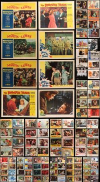3s189 LOT OF 136 LOBBY CARDS 1940s-1950s incomplete sets from a variety of different movies!