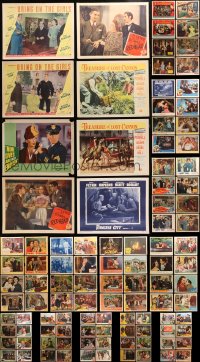 3s201 LOT OF 110 LOBBY CARDS 1940s-1950s incomplete sets from a variety of different movies!