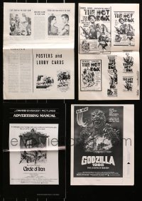 3s274 LOT OF 4 UNCUT PRESSBOOKS 1960s-1980s advertising a variety of different movies!