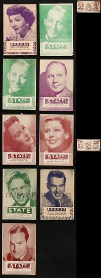 3s347 LOT OF 10 LOCAL THEATER HERALDS 1940s-1950s great images from a variety of different movies!