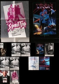 3s094 LOT OF 14 PROMO BROCHURES AND FOLDED MINI POSTERS 1980s from a variety of different movies!