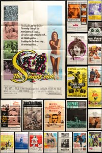 3s157 LOT OF 26 FOLDED ONE-SHEETS 1960s-1970s great images from a variety of different movies!