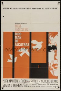 3t094 BIRDMAN OF ALCATRAZ 1sh 1962 Burt Lancaster in John Frankenheimer's prison classic!