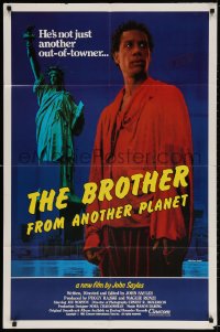 3t125 BROTHER FROM ANOTHER PLANET 1sh 1984 John Sayles, alien Joe Morton & Statue of Liberty!