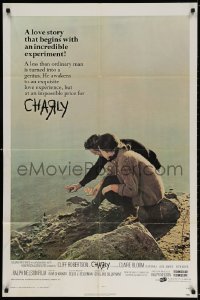 3t151 CHARLY 1sh R1970s super low IQ Cliff Robertson is turned into a genius and back again!