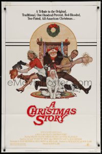 3t157 CHRISTMAS STORY NSS style 1sh 1983 best classic Christmas movie, art by Robert Tanenbaum!