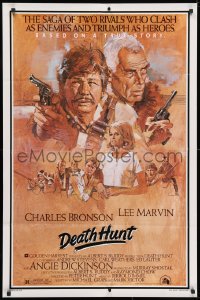 3t198 DEATH HUNT 1sh 1981 artwork of Charles Bronson, Lee Marvin & sexy Angie Dickinson by Solie!