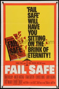3t278 FAIL SAFE 1sh 1964 directed by Sidney Lumet, sitting on the brink of eternity!