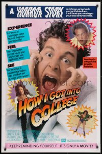 3t413 HOW I GOT INTO COLLEGE 1sh 1989 Anthony Edwards & Lara Flynn Boyle, Savage Steve Holland