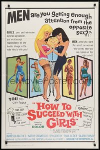 3t415 HOW TO SUCCEED WITH GIRLS 1sh 1965 campy advice, are you getting enough attention!