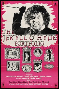 3t455 JEKYLL & HYDE PORTFOLIO 23x34 1sh 1971 a schizophrenic nightmare of terror by a maniac!