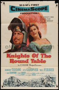 3t485 KNIGHTS OF THE ROUND TABLE 1sh 1954 Robert Taylor as Lancelot, Ava Gardner as Guinevere!
