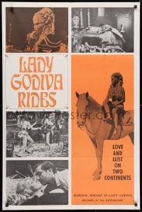 3t491 LADY GODIVA RIDES 1sh 1969 sexy Marsha Jordan, love and lust on two continents!