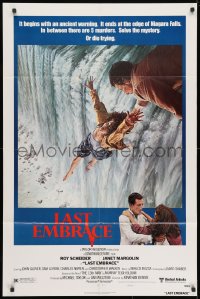3t497 LAST EMBRACE style B 1sh 1979 Roy Scheider, directed by Jonathan Demme, art of Niagara Falls!