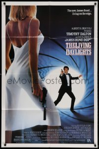 3t516 LIVING DAYLIGHTS 1sh 1987 Timothy Dalton as the most dangerous James Bond ever!