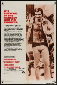 3t523 LONGEST YARD 1sh 1974 Robert Aldrich prison football comedy, full-length Burt Reynolds!