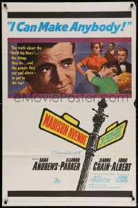 3t540 MADISON AVENUE 1sh 1961 Dana Andrews wants Eleanor Parker to be nice to him!