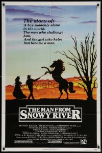 3t546 MAN FROM SNOWY RIVER 1sh 1982 Tom Burlinson, Sigrid Thornton, Kirk Douglas in a dual role!