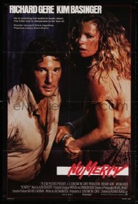 3t613 NO MERCY int'l 1sh 1986 close up of sexy Kim Basinger handcuffed to Richard Gere!