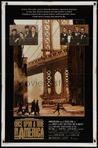 3t632 ONCE UPON A TIME IN AMERICA 1sh 1984 De Niro, James Woods, Sergio Leone, many images!