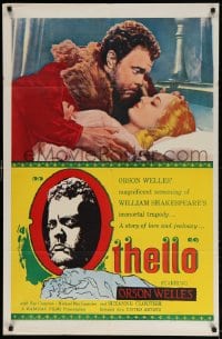 3t639 OTHELLO 1sh 1955 Orson Welles in the title role w/pretty Fay Compton, Shakespeare!