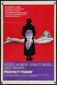 3t654 PERFECT FRIDAY 1sh 1970 super sexy Ursula Andress, get there early before the police do!