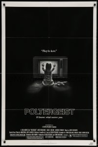 3t666 POLTERGEIST style B 1sh 1982 Tobe Hooper & Steven Spielberg, the first real ghost story!