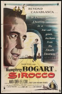 3t770 SIROCCO 1sh 1951 Humphrey Bogart goes beyond Casablanca in Damascus!