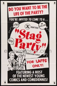 3t800 STAG PARTY 1sh 1970s become the life of the party, for laffs only, the newest young comics!