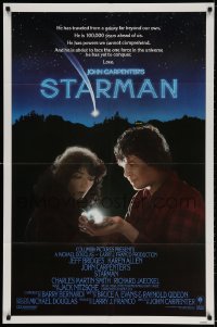 3t809 STARMAN int'l 1sh 1984 John Carpenter, close-up portrait of alien Jeff Bridges & Karen Allen!