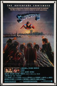 3t835 SUPERMAN II studio style 1sh 1981 Christopher Reeve, Terence Stamp, great image of villains!