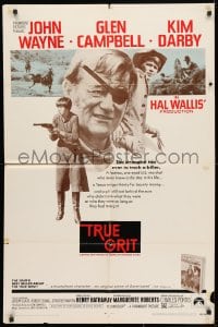 3t908 TRUE GRIT 1sh 1969 John Wayne as Rooster Cogburn, Kim Darby, Glen Campbell